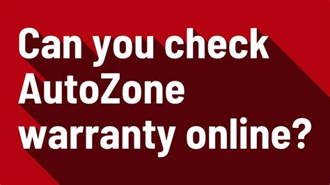 check AutoZone warranty? – Wise.